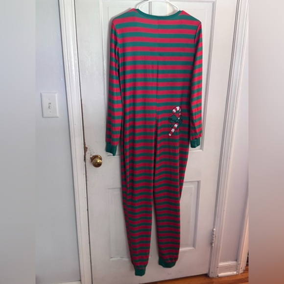 Festive Christmas Onesie with Candy Cane Design Pajamas - Picture 6 of 7